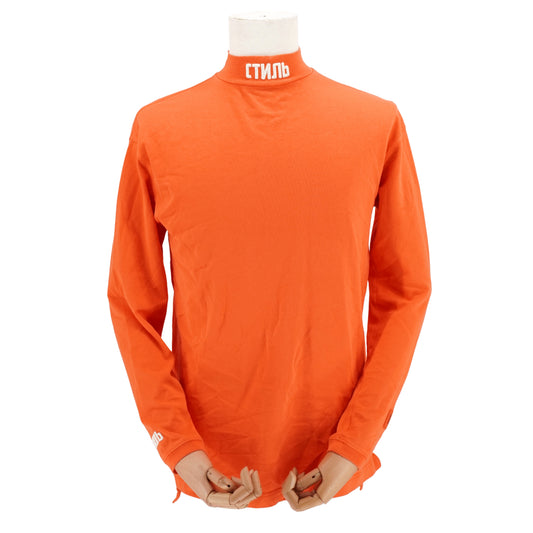 Playera Heron Preston Long Sleeve Naranja