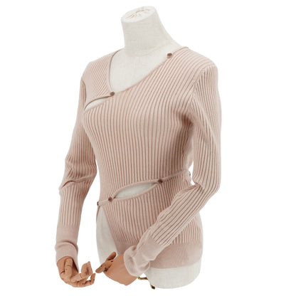 Blusa Jacquemus Irregular Cut-out Ribbed Knit