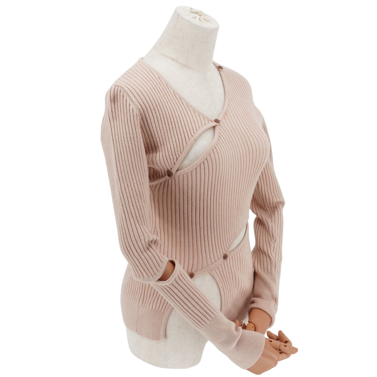 Blusa Jacquemus Irregular Cut-out Ribbed Knit