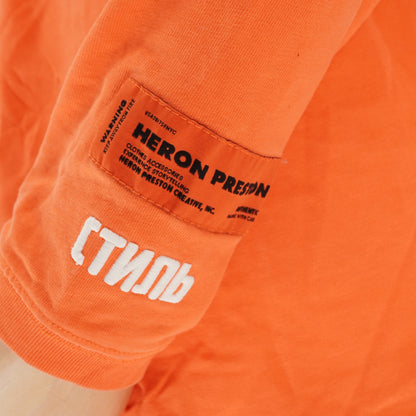 Playera Heron Preston Long Sleeve Naranja
