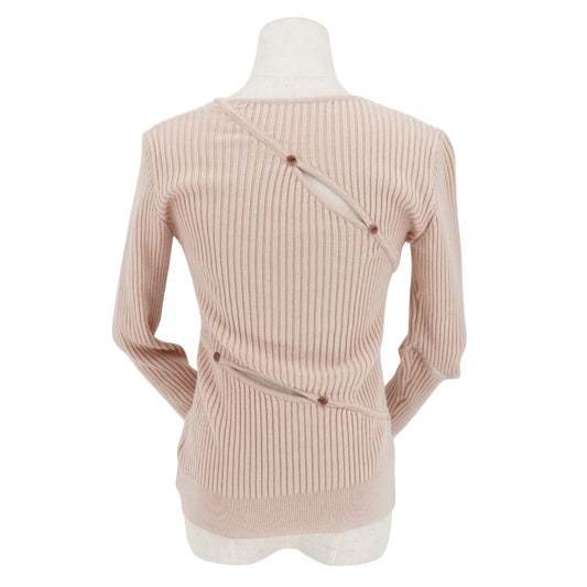 Blusa Jacquemus Irregular Cut-out Ribbed Knit