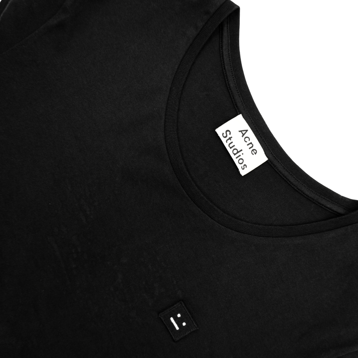 Playera Acne Studios Black Smiley