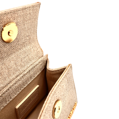 Bolsa Jacquemus Le Chiquito Canvas Beige