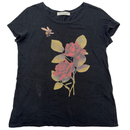 Playera Undercover Bee and Rose Negro