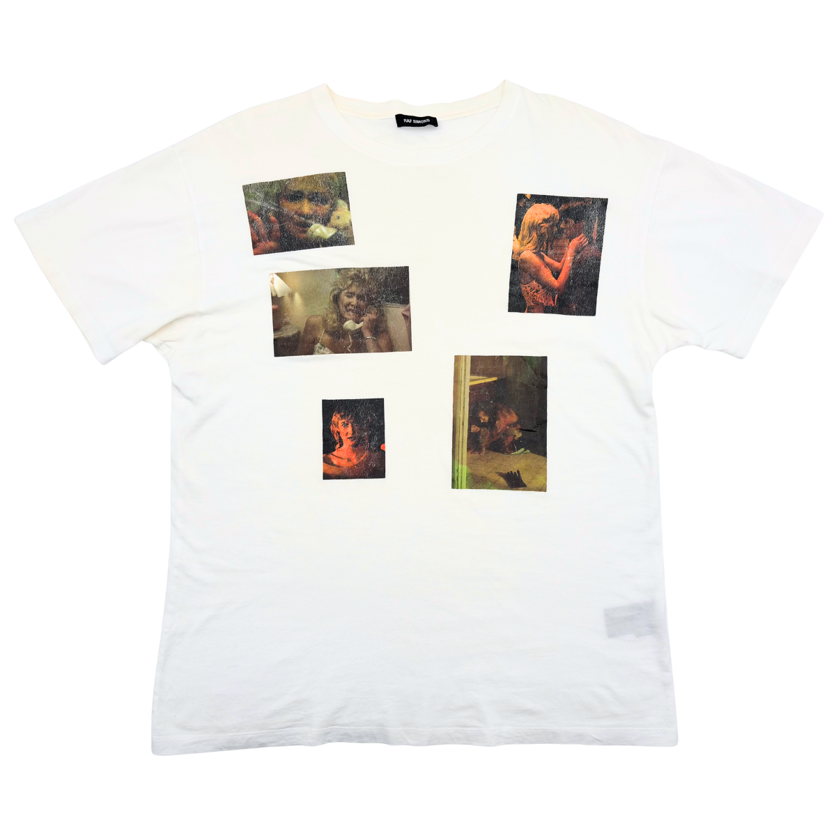 Camiseta Raf Simons Playera AW19/20 Print Blanca