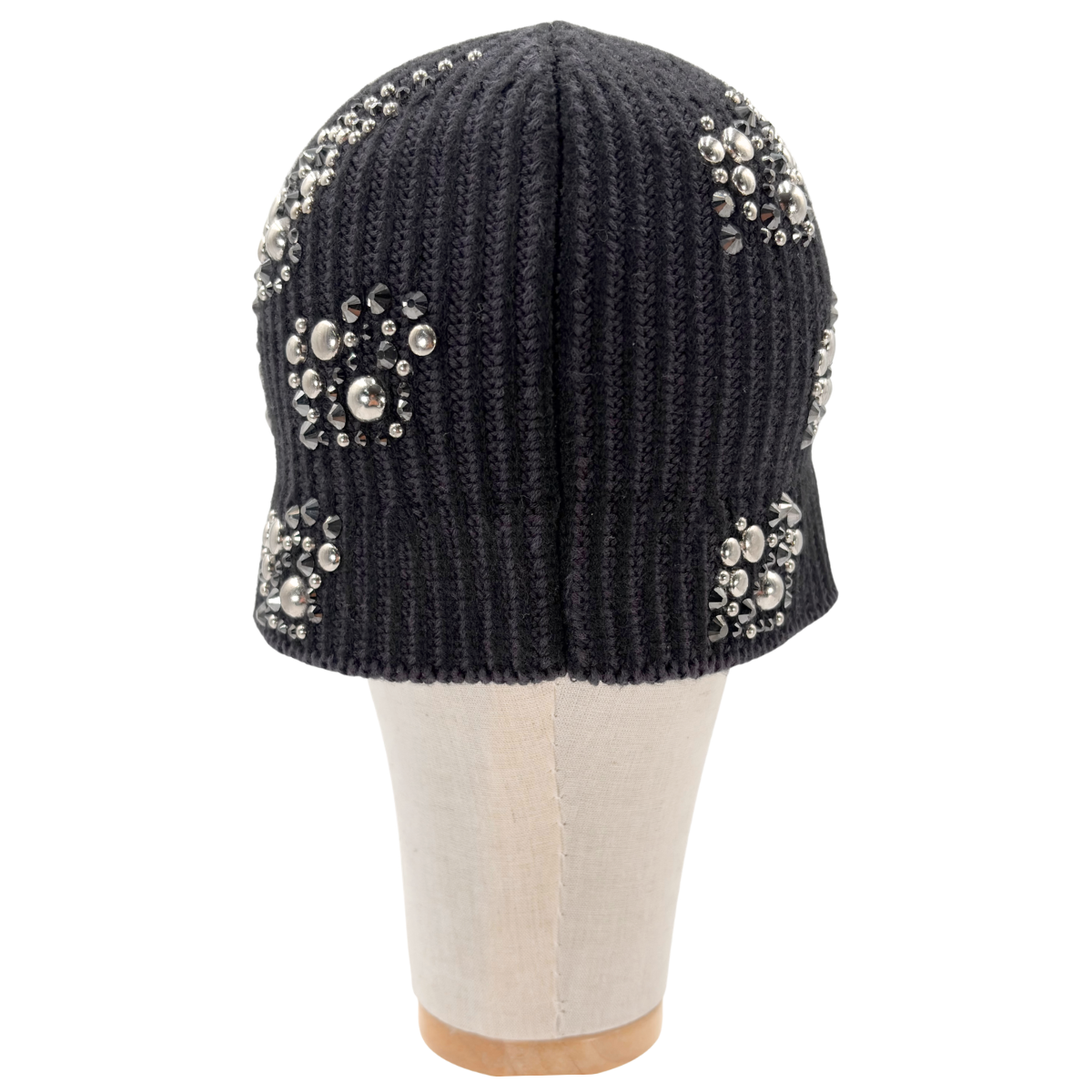 Gorro Atiissu Rhinestone Beanie Negro