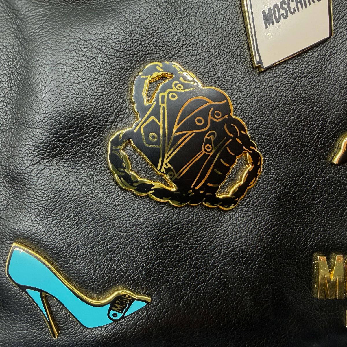 Bolsa de mano Moschino Couture Pins