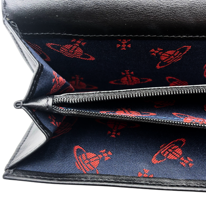 Cartera Vivienne Westwood Bone Negro