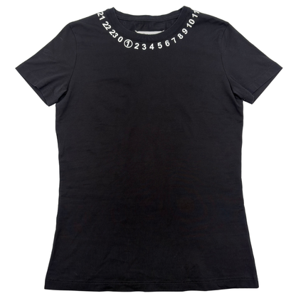 Playera MM6 Maison Margiela Numbers Negro