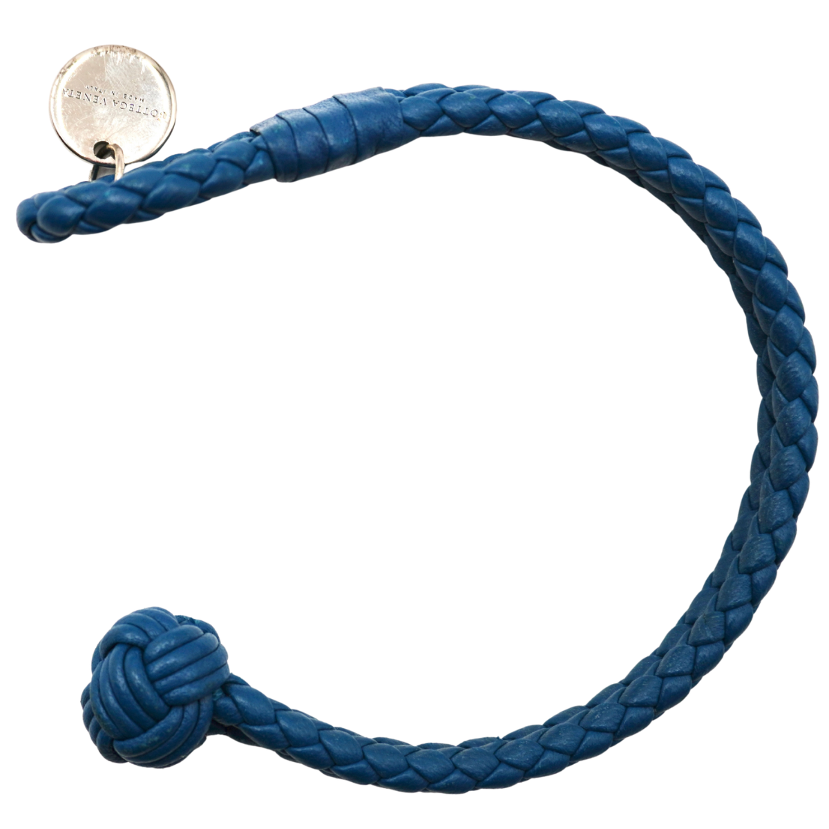 Pulsera Bottega Veneta Intrecciato Azul