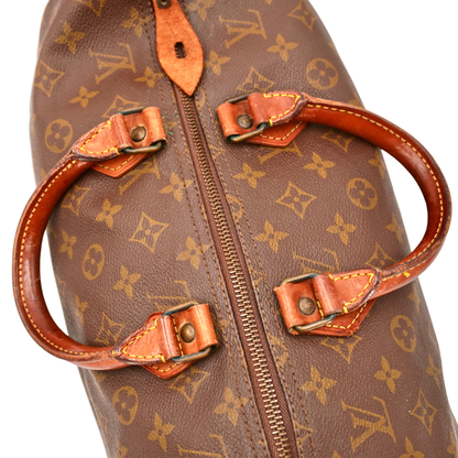 Bolsa Louis Vuitton Speedy Duffle 35 Brown Canvas Monogram