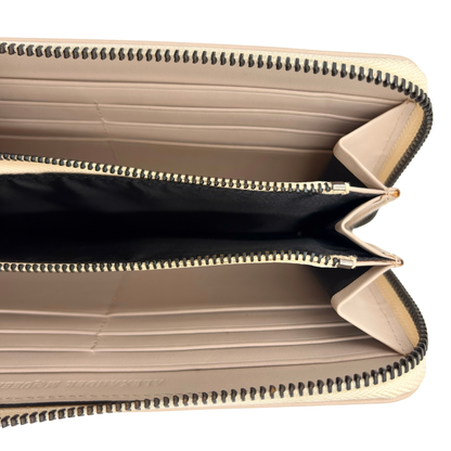 Cartera Alexander McQueen Skull Beige