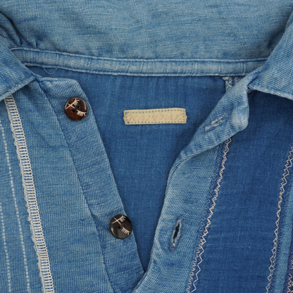 Camisa Kapital Denim Patchwork Pullover