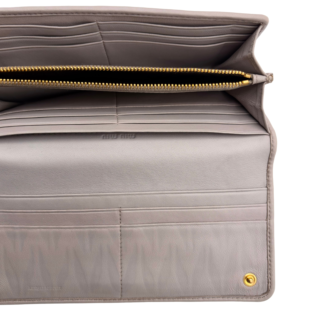 Cartera Miu Miu Matelassé Gris