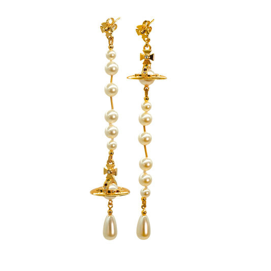 Aretes Vivienne Westwood Orb Drop Pearl