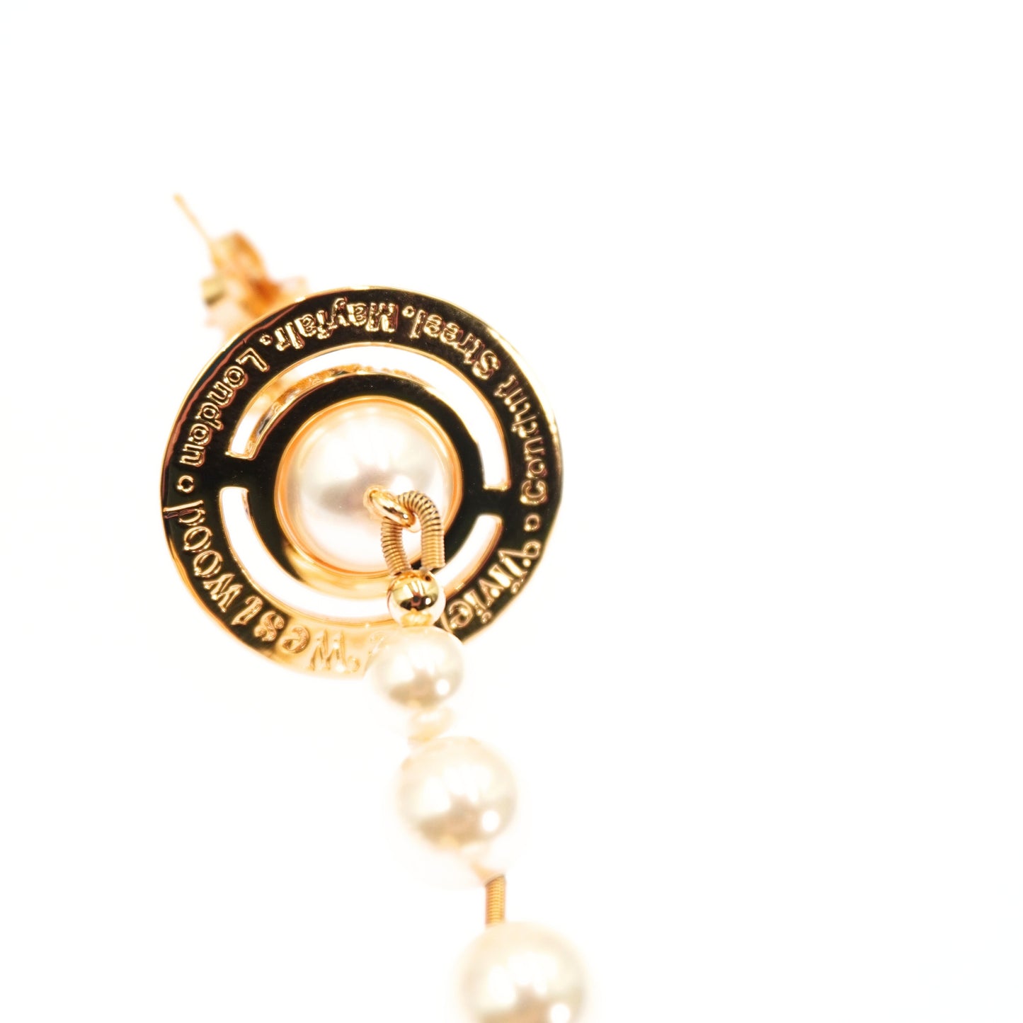 Aretes Vivienne Westwood Orb Drop Pearl
