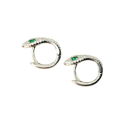 Aretes AMP Monaco Serpent Hoop Apm Monaco Plateado