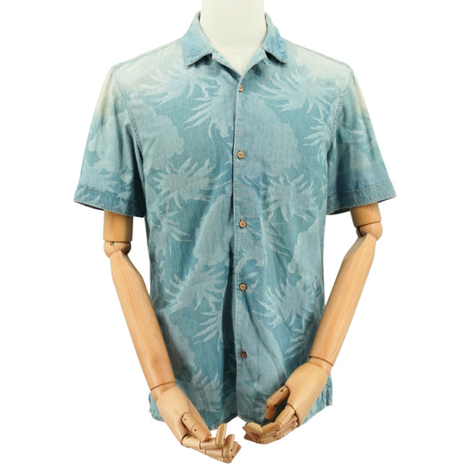 Camisa All Saints Meady Indigo Short Sleeve