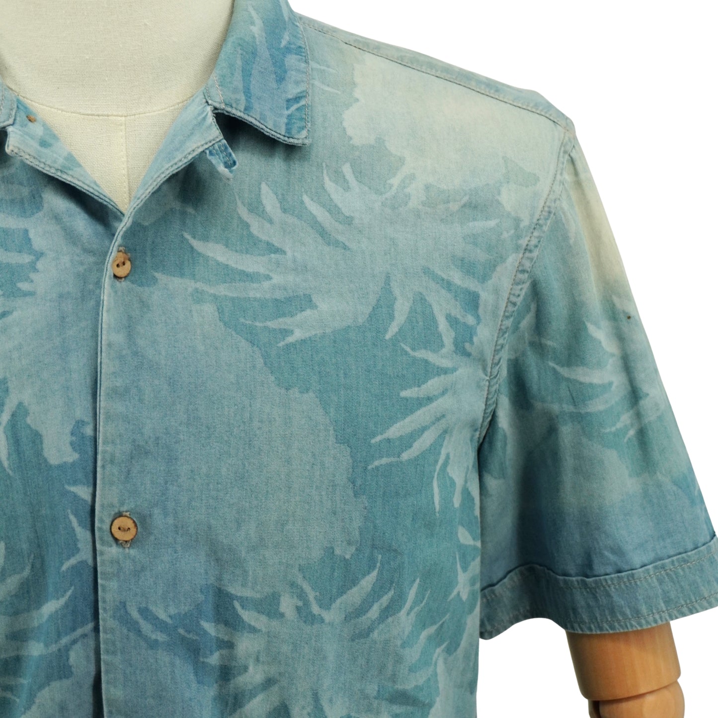 Camisa All Saints Meady Indigo Short Sleeve