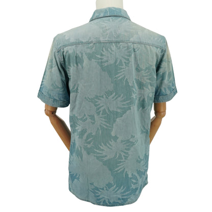 Camisa All Saints Meady Indigo Short Sleeve