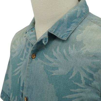 Camisa All Saints Meady Indigo Short Sleeve