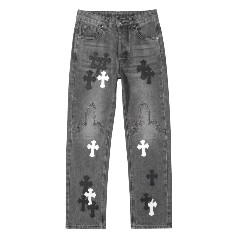 Jeans Chrome Hearts Black