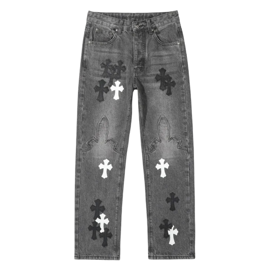 Jeans Chrome Hearts Black