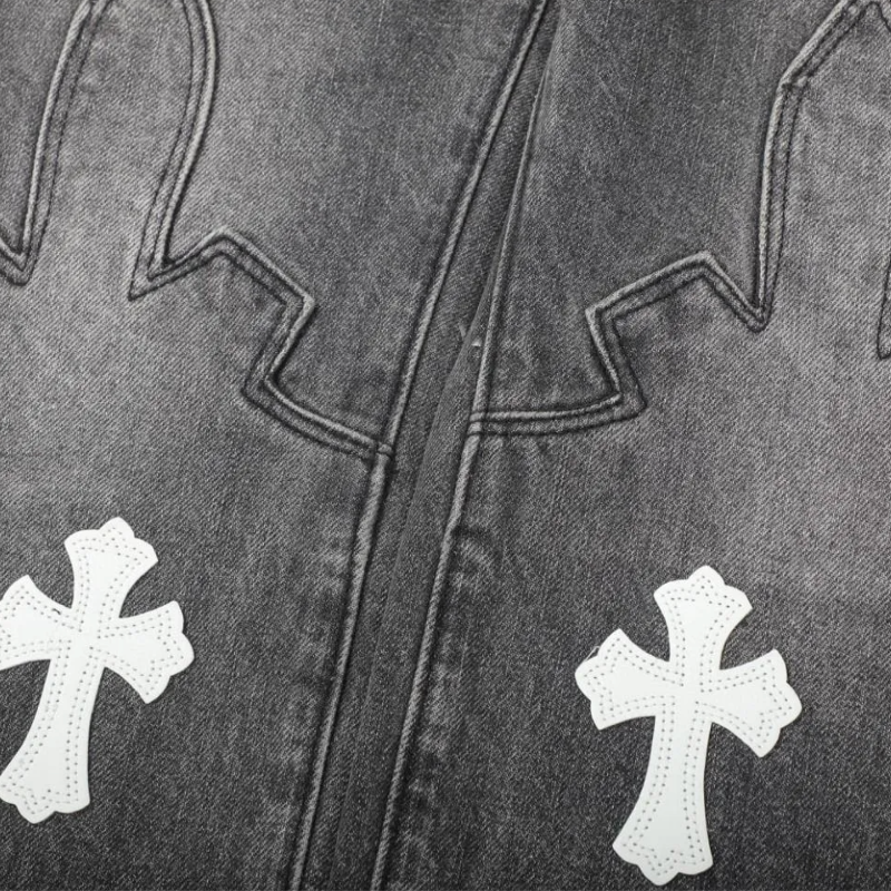 Jeans Chrome Hearts Black