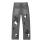 Jeans Chrome Hearts Black