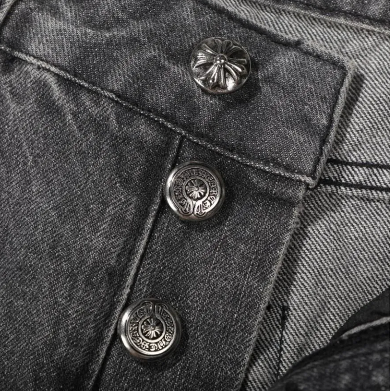 Jeans Chrome Hearts Black