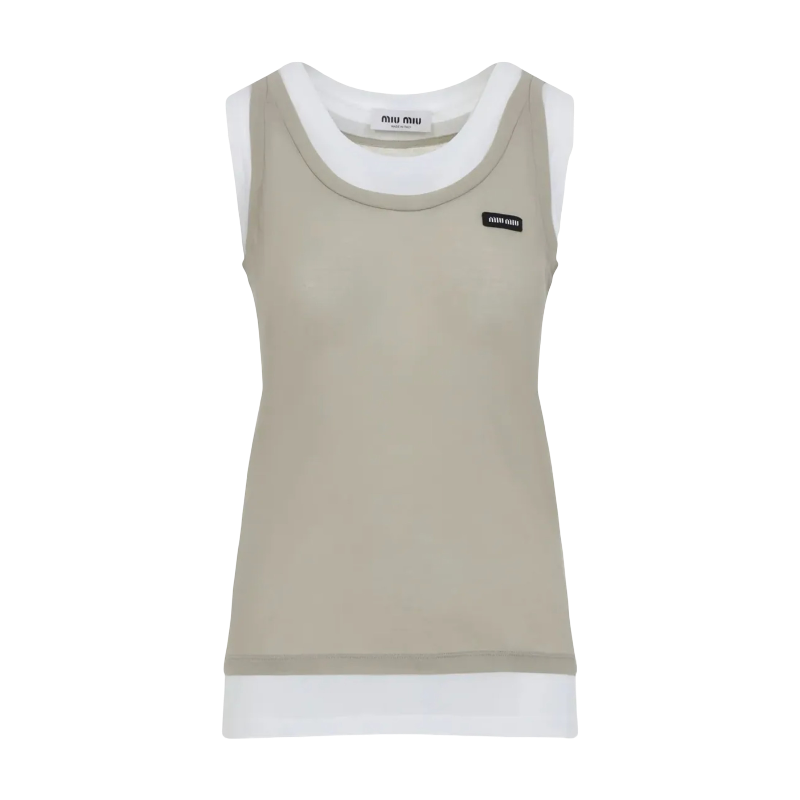 Tank Top Miu Miu Bicolor