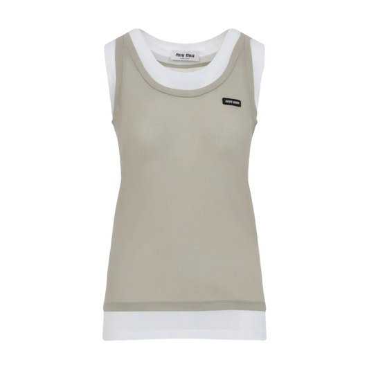 Tank Top Miu Miu Bicolor