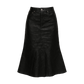 Falda Rick Owens Drkshdw Black Porterville Godet Denim Midi FW24