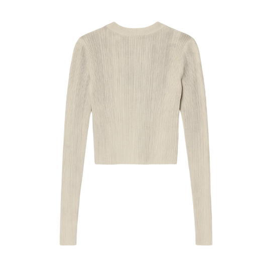 Suéter Cropped Gris Logo Diesel SS24