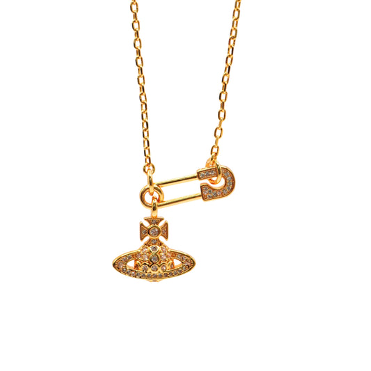 Collar Vivienne Westwood Lucrece Pendant Clip Gold