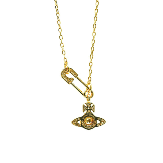 Collar Vivienne Westwood Lucrece Pendant Clip Gold