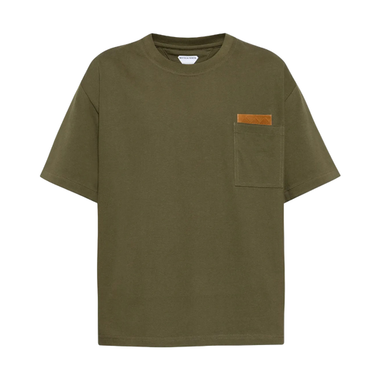 Playera Bottega Veneta Pocket Patch Green