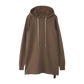 Hoodie Rick Owens Drkshdw Cape Sleeve Pull Over Brown SS25