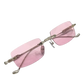 Lentes De Sol Chrome Hearts Rimless Rosas