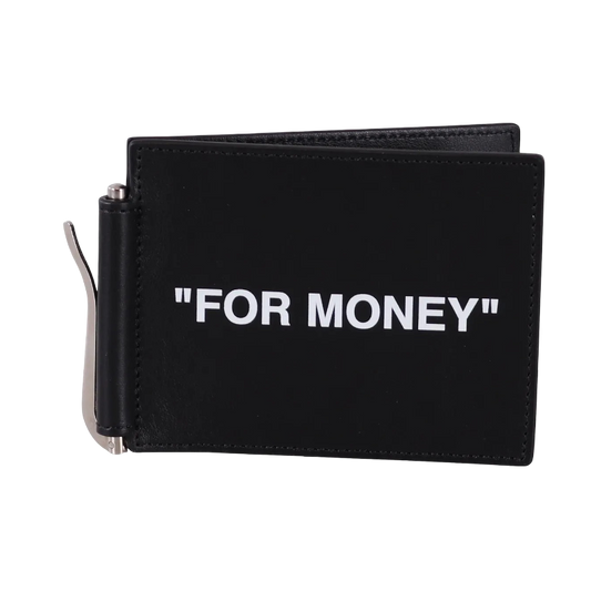 Tarjetera Cartero Off White For Money Con Clip
