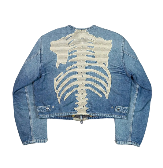 Chaqueta Denim Skeleton Crochet URKOOL SS24
