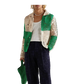 Camisa Bode Duotone Crochet Overshirt Green