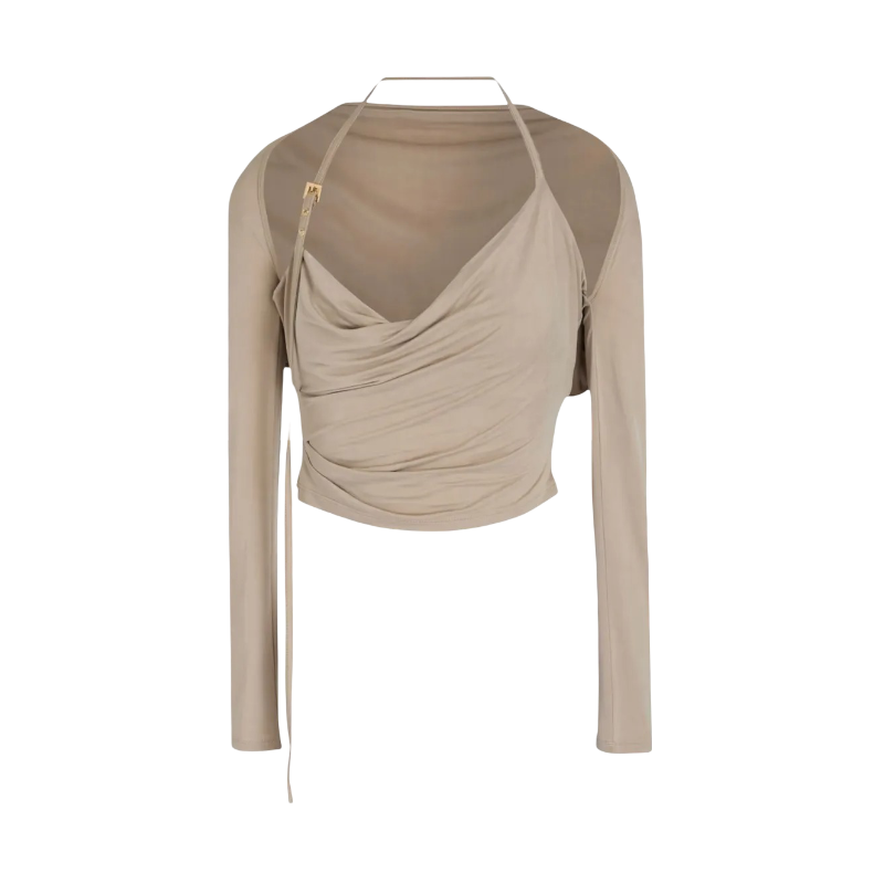 Top Jacquemus Le Haut Beige S