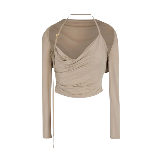 Top Jacquemus Le Haut Beige S