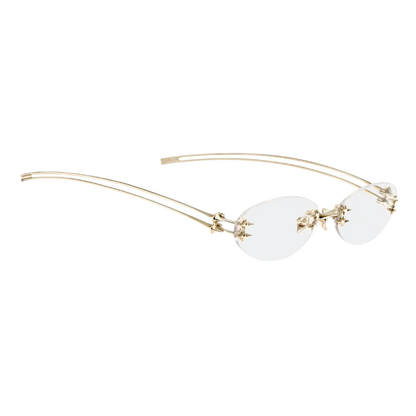 Gentle Monster Lentes Oftálmicos Rimless Dorados