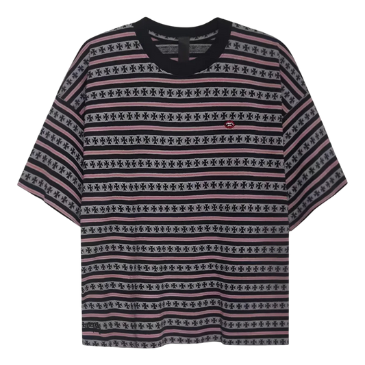 Playera Chrome Hearts Striped Cross
