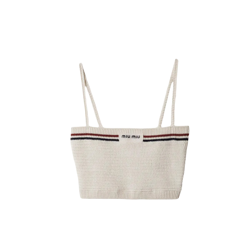 Conjunto Miu Miu De Punto De Algodón Crema S - M