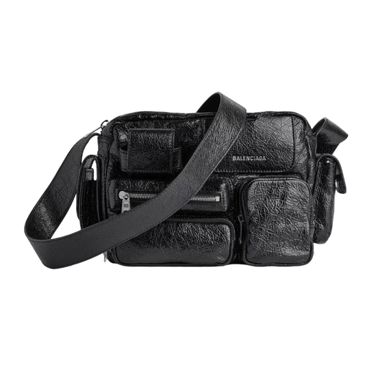 Bolsa Balenciaga Camera Superbusy Negro Lisa Negro