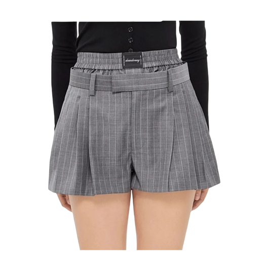 Shorts Alexander Wang Plisados Con Boxer