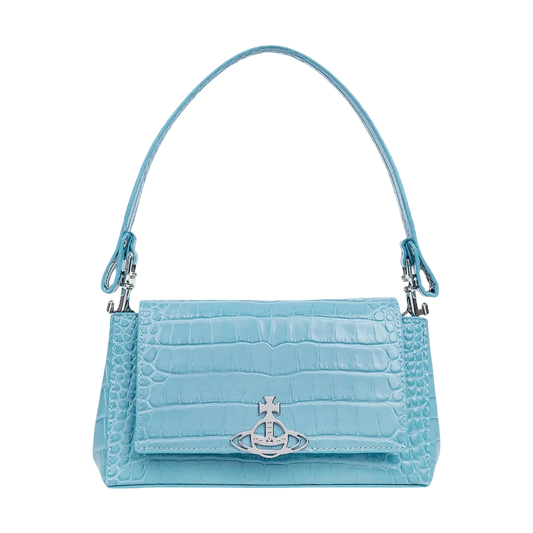 Bolsa De Mano Hazel Vivienne Westwood Cocodrilo Blue